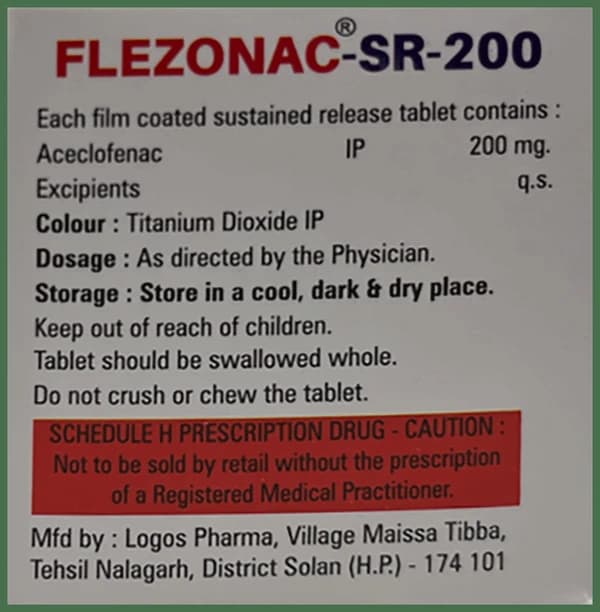Flezonac-SR 200 Tablet thumbnail 2