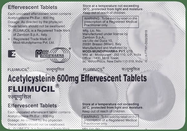 Fluimucil Eff 600mg Tablet thumbnail 5