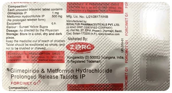 Forcimet G 1 Tablet PR