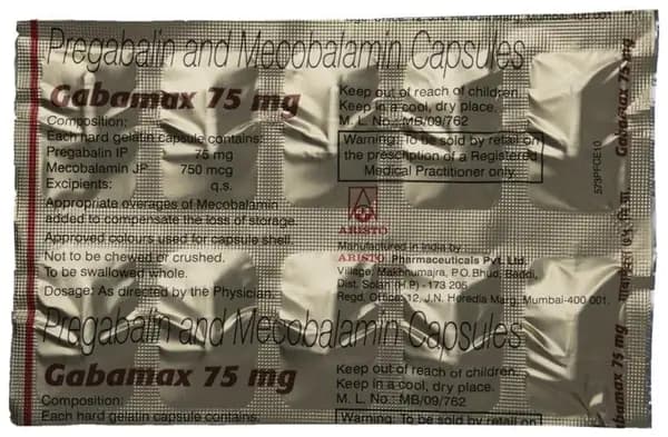 Gabamax 75mg Capsule