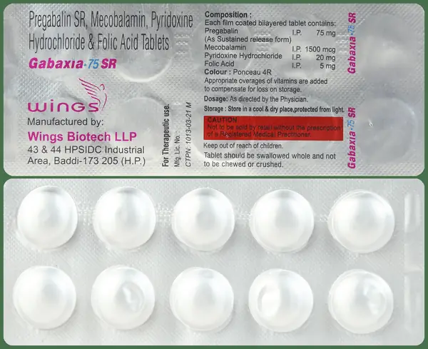 Gabaxia 75 SR Tablet