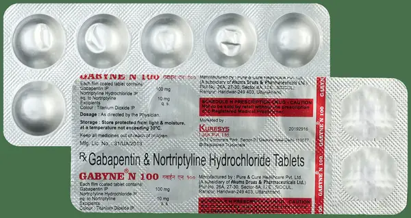 Gabyne N 100mg/10mg Tablet thumbnail 3