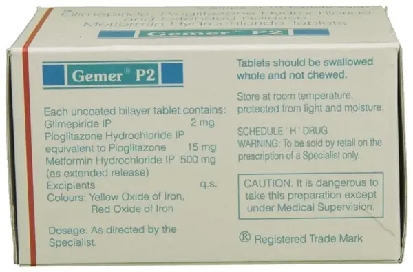 Gemer P 2 Tablet ER