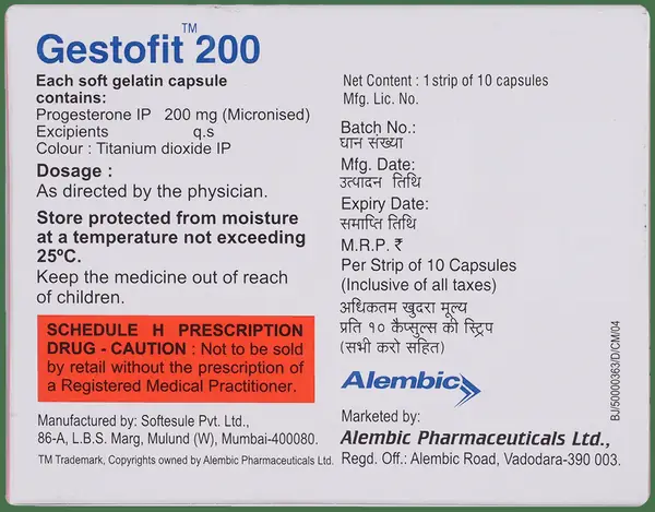 Gestofit 200 Capsule thumbnail 3
