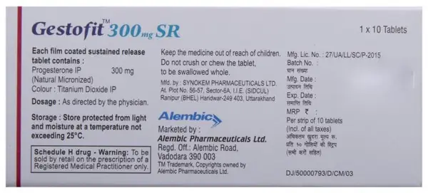 Gestofit 300mg SR Tablet thumbnail 2