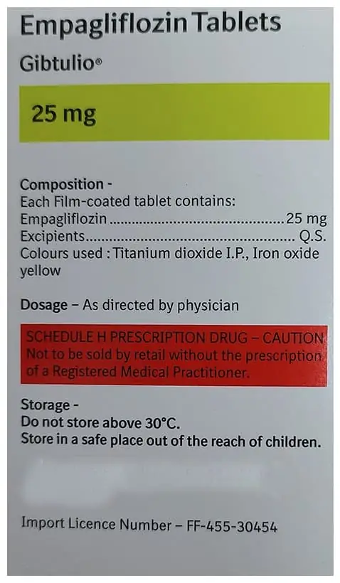 Gibtulio 25mg Tablet