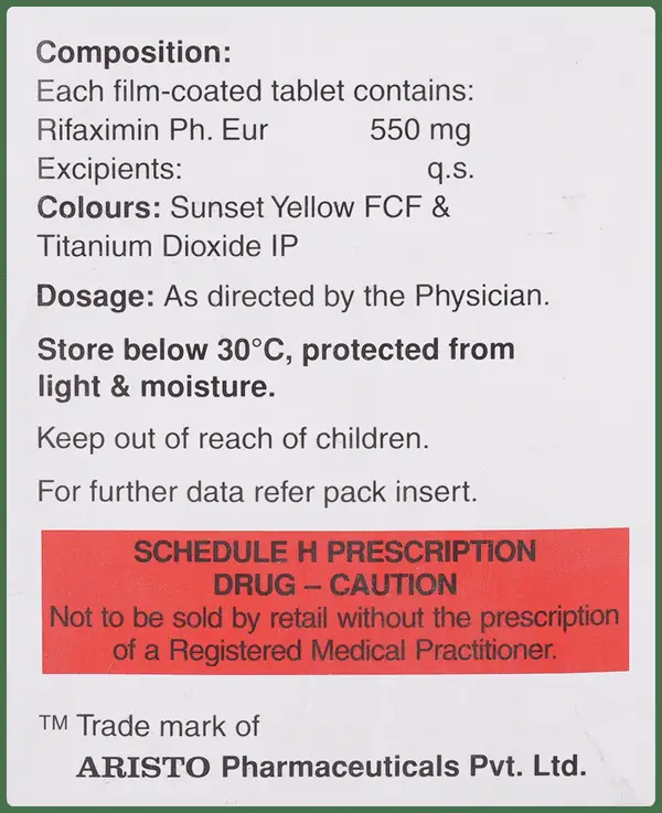 Gifaxin  550 Tablet thumbnail 4