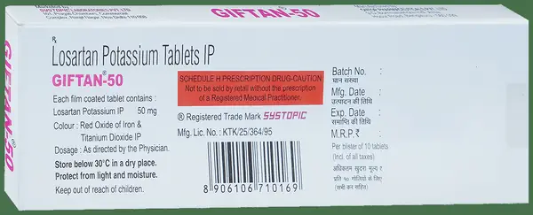 Giftan 50 Tablet