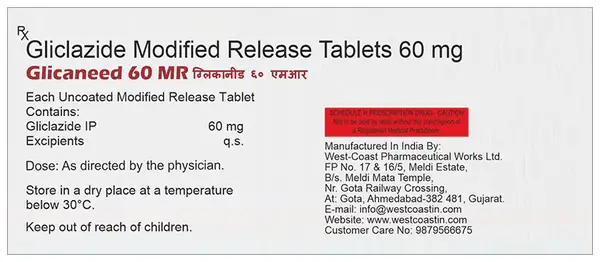 Glicaneed 60 MR Tablet