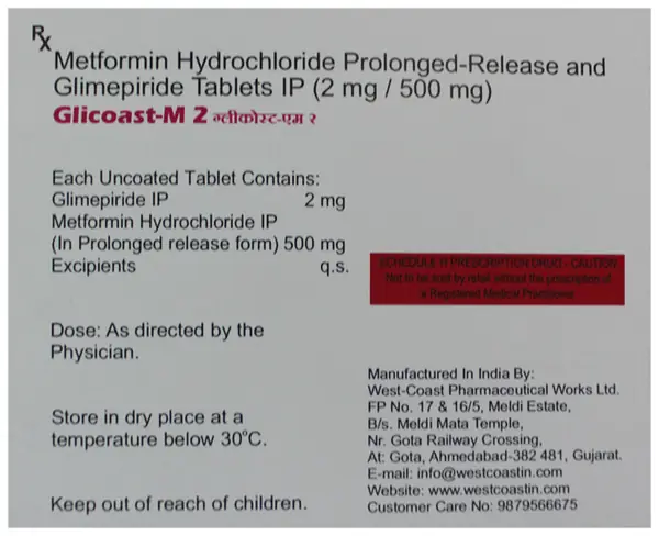 Glicoast-M 2 Tablet PR