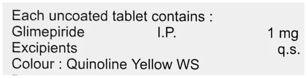 Glimicure 1mg Tablet