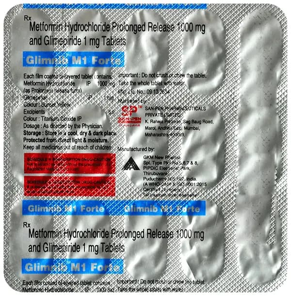 Glimnib M1 Forte Tablet PR