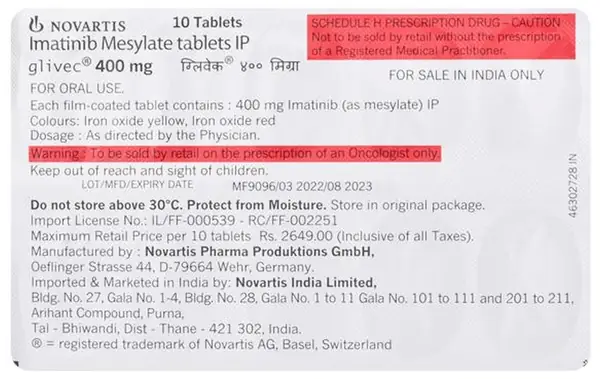 Glivec 400mg Tablet