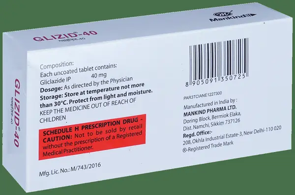 Glizid 40 Tablet