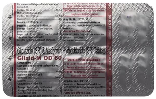 Glizid-M OD 60 Tablet SR thumbnail 5