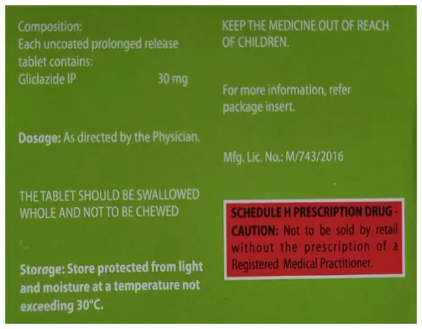 Glizid-MR 30 Tablet thumbnail 5