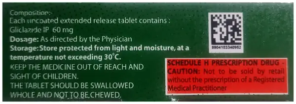 Glizid-XR 60 Tablet thumbnail 4