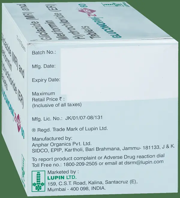 Gluconorm-Z XR 60 Tablet thumbnail 4