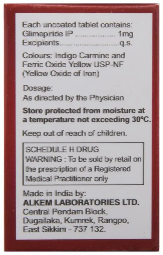 Glucoryl 1 Tablet