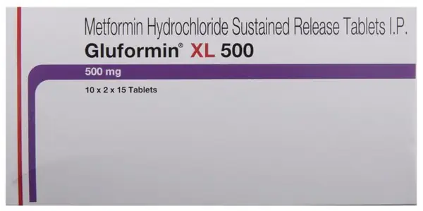 Gluformin XL 500 Tablet thumbnail 2