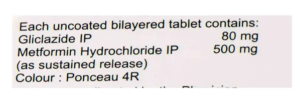 Gluzamet 80mg/500mg Tablet thumbnail 2