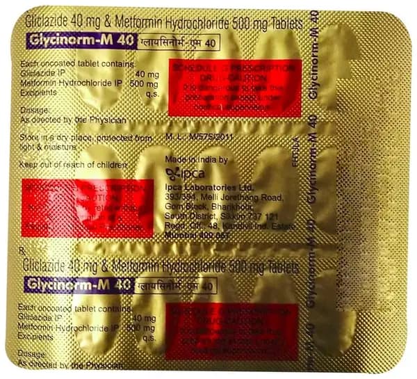 Glycinorm-M 40 Tablet thumbnail 4