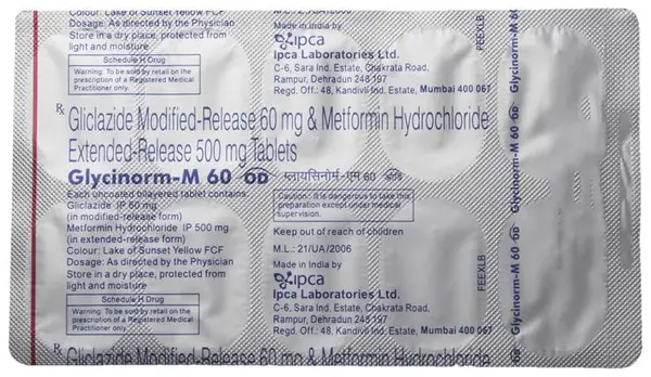 Glycinorm-M 60 OD Tablet thumbnail 2
