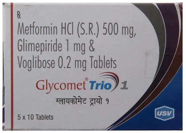 Glycomet Trio 1 Tablet SR
