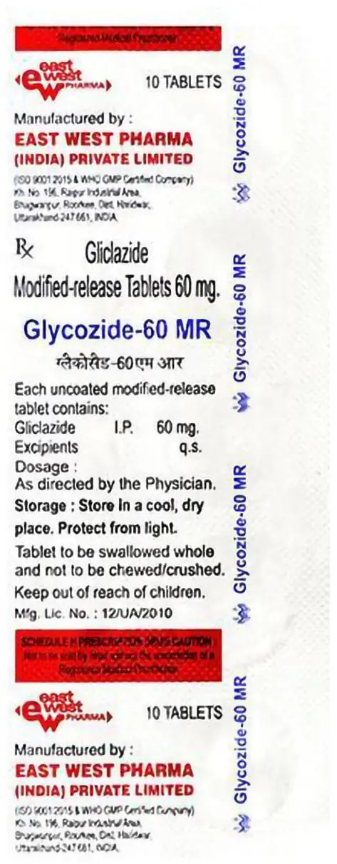 Glycozide 60mg Tablet MR