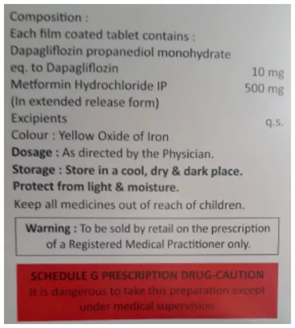 Glyfloz-M 10/500 Tablet ER