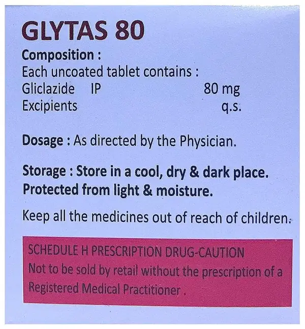 Glytas 80 Tablet