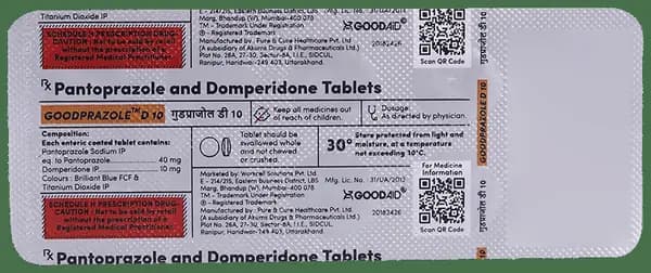 Goodprazole D 10 Tablet thumbnail 3