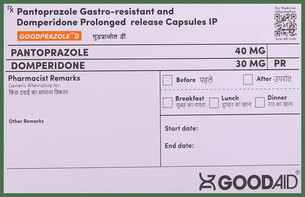 Goodprazole D Capsule PR
