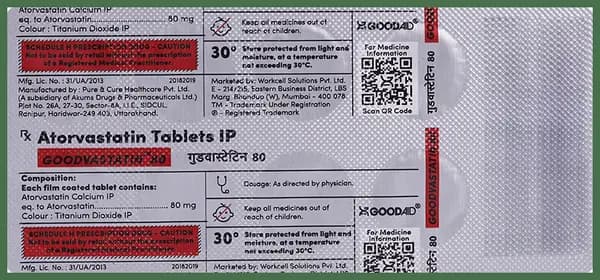 Goodvastatin 80 Tablet