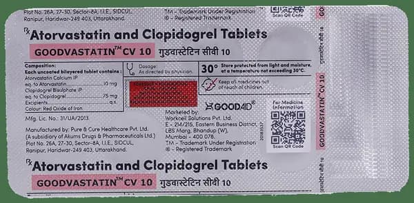 Goodvastatin CV 10 Tablet