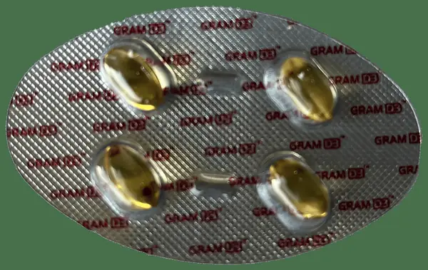 Gram D3 Softgel Capsule thumbnail 3