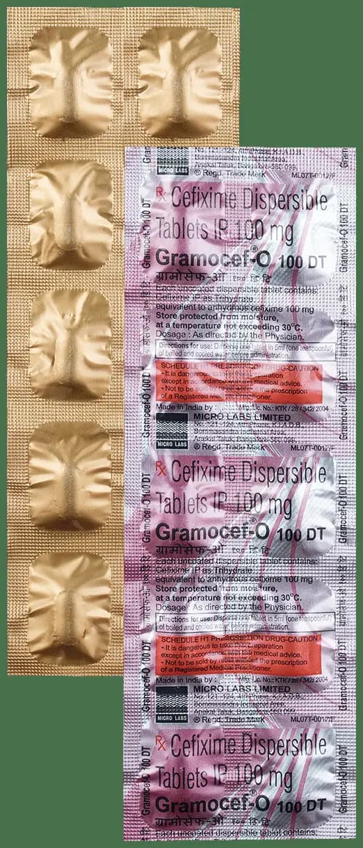 Gramocef-O 100mg Tablet DT