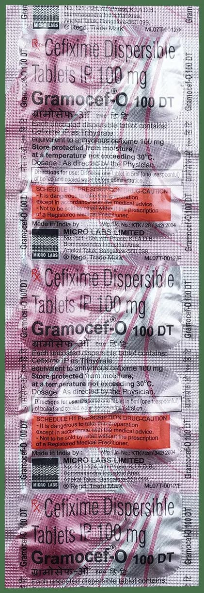 Gramocef-O 100mg Tablet DT thumbnail 3