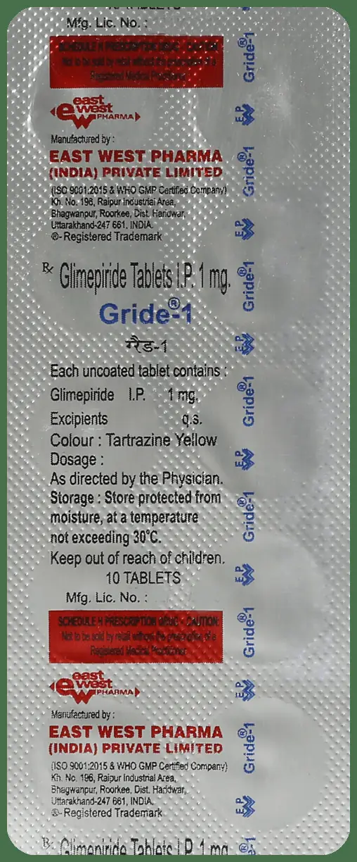 Gride 1mg Tablet