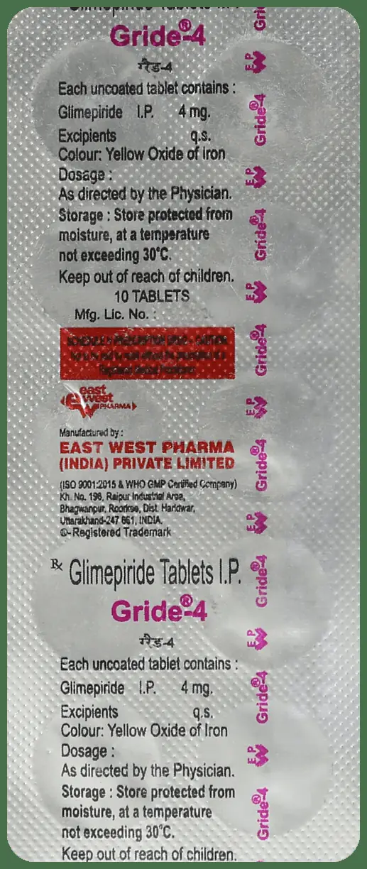 Gride 4mg Tablet