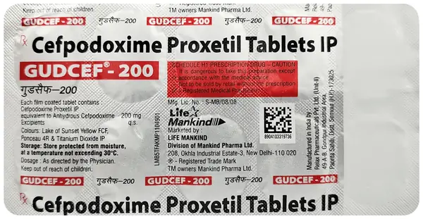 Gudcef 200 Tablet thumbnail 4