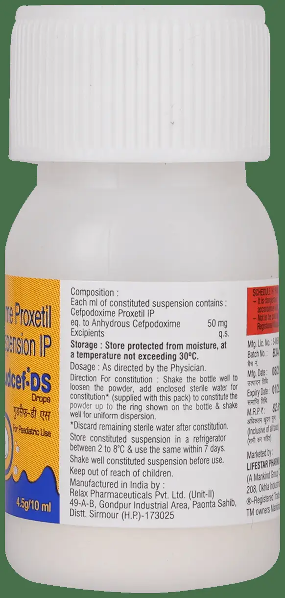 Gudcef DS 50mg Oral Drops thumbnail 2