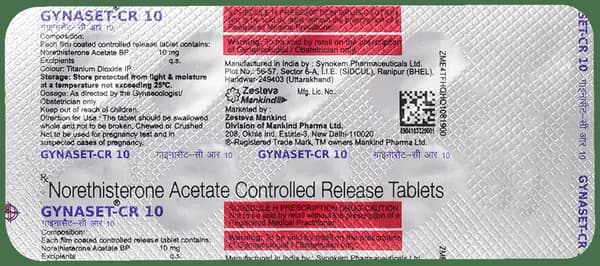 Gynaset 10mg Tablet CR