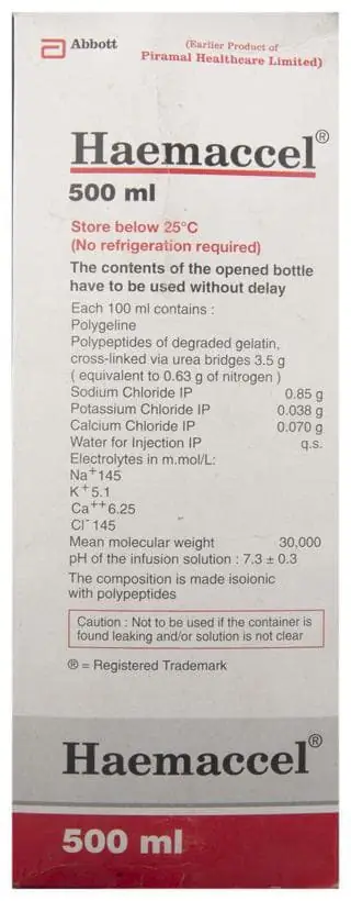 Haemaccel Infusion thumbnail 2
