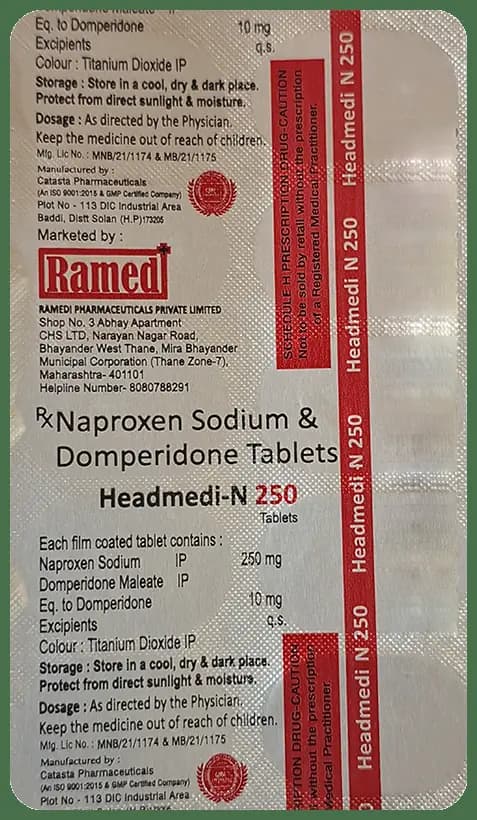 Headmedi-N 250 Tablet thumbnail 3