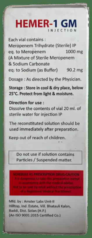 Hemer 1 GM Injection