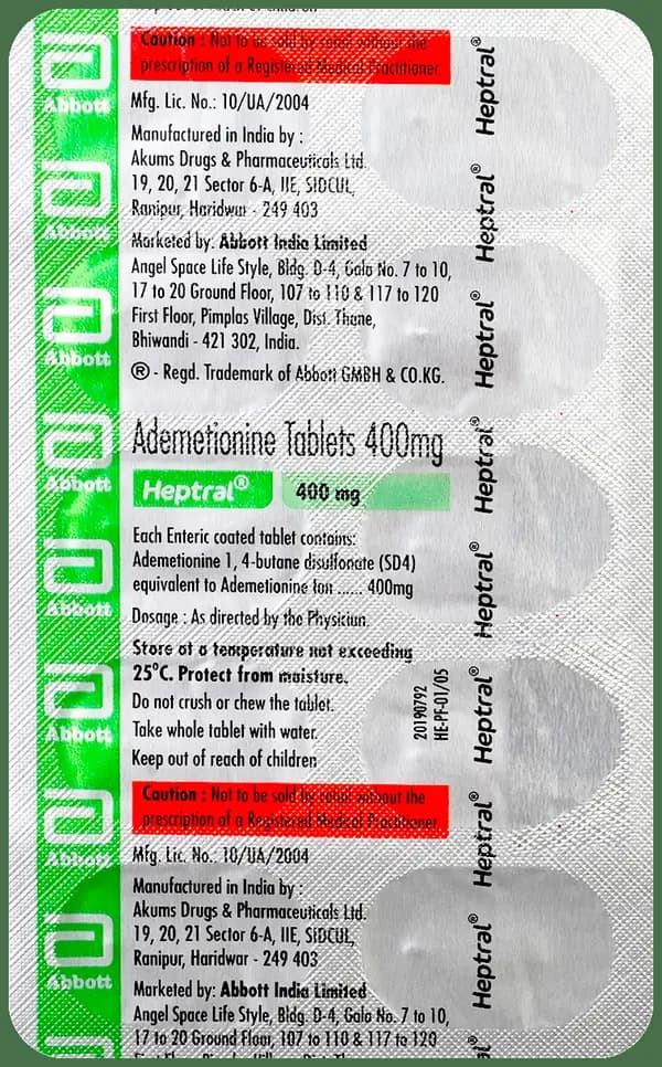 Heptral 400mg Tablet thumbnail 4
