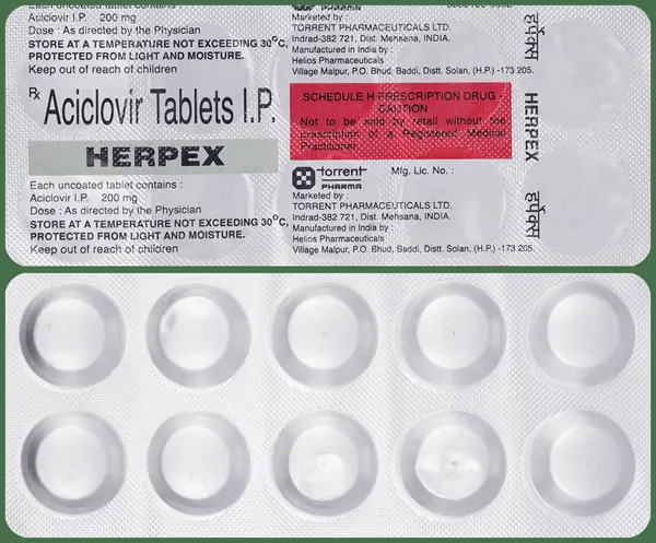 Herpex 200mg Tablet thumbnail 2