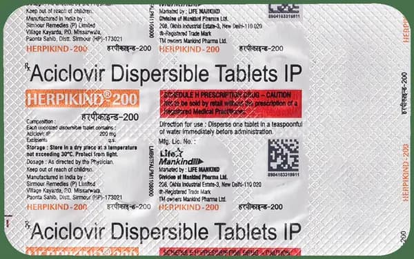 Herpikind 200 Tablet DT thumbnail 4