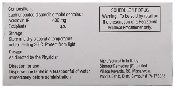 Herpikind 400 Tablet DT thumbnail 2